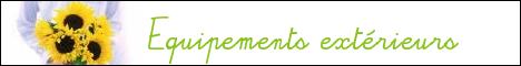 Bannière mobile home équipements extérieurs
